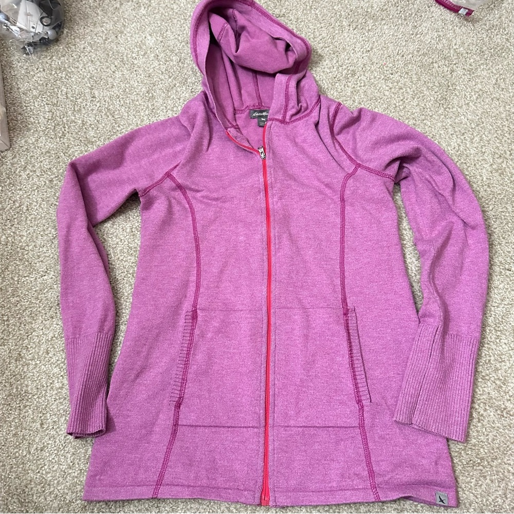 Eddie Bauer hoodie cardigan. XS